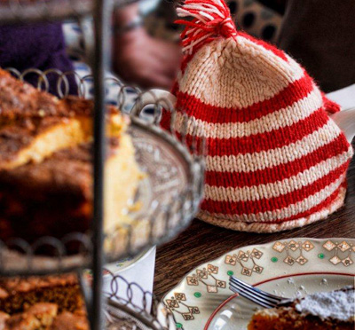 Food and cake at the Black Douglas Coffee House, Deal, Kent